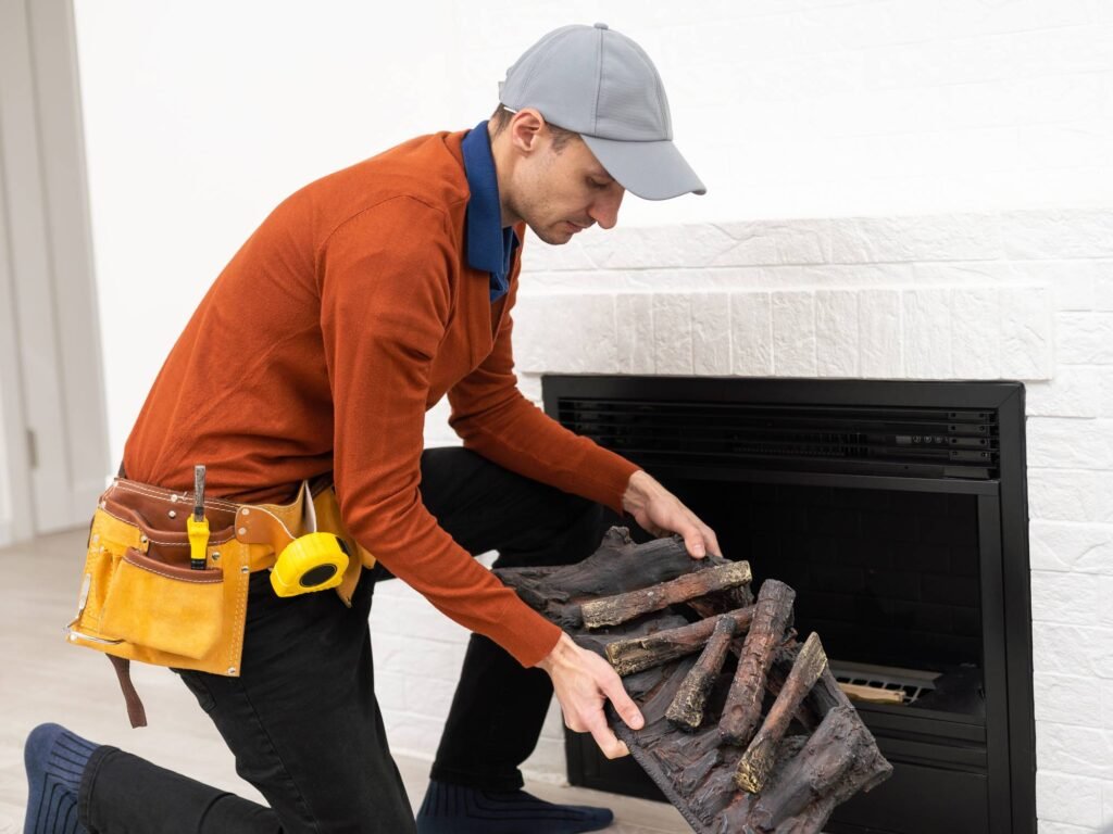 St. Nicks Chimney certified technician doing a level 1 Inspections for a customers in Oak Harbor, Bellingham, Marysville and surrounding areas.