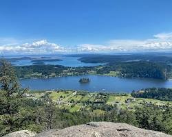 View from Mt. Erie Overlooking Oak Harbor & Whidbey Island, St. Nicks Chimney's main service hub. the #1 choice for cleaning & fire safety services